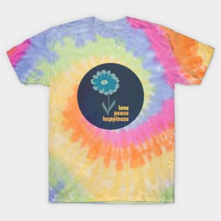 Love Peace Happiness Flower T-Shirt